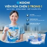  [QUÀ TẶNG KHÔNG BÁN] 1 năm sử dụng Viên rửa chén KOCHI 3 trong 1 - 10 túi x 35 viên (350 viên) - An toàn - Sạch sâu - sáng bóng 