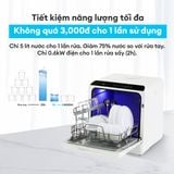  Máy rửa chén bát để bàn KOCHI C300 - Không cần lắp đặt - Chứa 4 bộ - Rửa nước nóng & Sấy nóng diệt khuẩn 