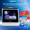  Máy rửa chén bát để bàn C400 - KOCHI Vietnam - Rửa nước nóng & Sấy khử trùng - 4 bộ - Tiết kiệm điện nước - Thông Minh 
