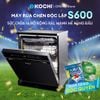  [Lắp đặt 0Đ -HCM/HN] Máy rửa chén độc lập KOCHI S600 - 16 bộ - 5 trục phun nước nóng 360° áp suất cao - Sấy khô PTC - Lưu trữ đối lưu 