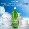  Nước Làm Bóng Hữu Cơ Satos Cho Máy Rửa Chén Bát, Hỗ Trợ Làm Khô Sạch Chén Đĩa, An Toàn, Tiện Lợi - Chai 500ml 
