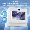  [MỚI] Máy Rửa Chén Để Bàn KOCHI C510 - 6 Bộ - Cửa trong suốt - Rửa Nước Nóng 75°C - Rửa Đồ Em Bé - Sấy PTC -Không Cần Lắp Đặt 