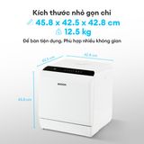  (Đã qua sử dụng) Máy rửa chén bát để bàn thông minh KOCHI C300 - Chất lượng như máy mới - Sức chứa 4 bộ. 