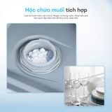  [Rửa bình sữa] Máy rửa chén để bàn KOCHI C500 - Rửa bình sữa nước nóng - Sấy Khô PTC ửa - Không cần lắp đặt 