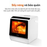  [Quà tặng đặc biệt] Máy rửa chén để bàn C400 - Rửa nước nóng sấy khô - Sức chứa 5 bộ - Không cần lắp đặt. 