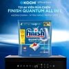  Túi 64 viên rửa chén Finish Quantum All in 1 (14x tính năng trong 1 viên Bao Bì mới – Hương Chanh) Máy 10 - 16 bộ KOCHI 