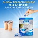  105 viên rửa chén bát sinh học KOCHI  3-trong-1 - viên nén 8g - Diệt khuẩn 99.9% - Sạch sâu sáng bóng - An toàn 