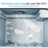  [Rửa bình sữa] Máy rửa chén để bàn KOCHI C500 - Rửa bình sữa nước nóng - Sấy Khô PTC ửa - Không cần lắp đặt 