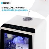  [Quà tặng đặc biệt] Máy rửa chén để bàn C400 - Rửa nước nóng sấy khô - Sức chứa 5 bộ - Không cần lắp đặt. 