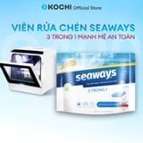  [QUÀ TẶNG KHÔNG BÁN] Viên rửa chén bát SEAWAYS 3 trong 1 (Túi 35 viên x8gr) 