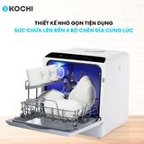  (Like new) Máy rửa chén bát để bàn KOCHI C400 - Hàng đã mở thùng. Chất lượng như máy mới - Sức chứa 4 bộ - Rửa nước nóng 