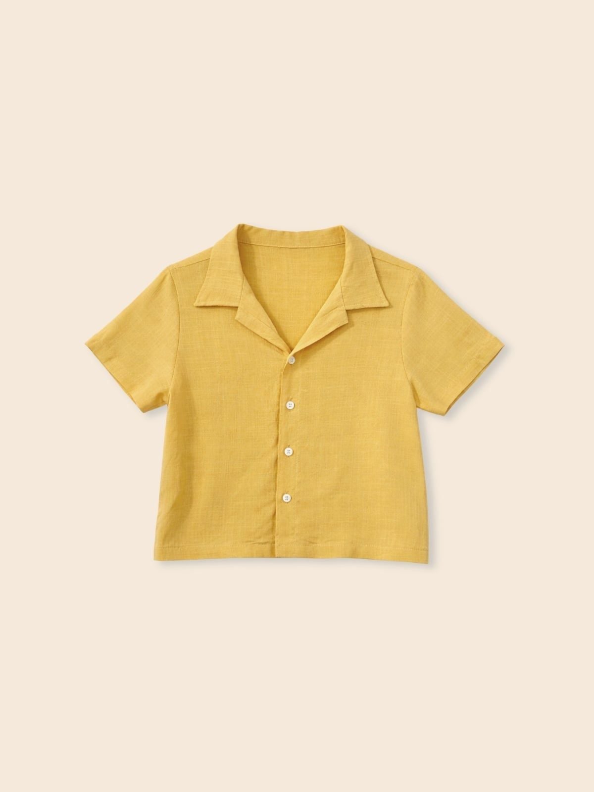 Áo somi tay ngắn linen trơn