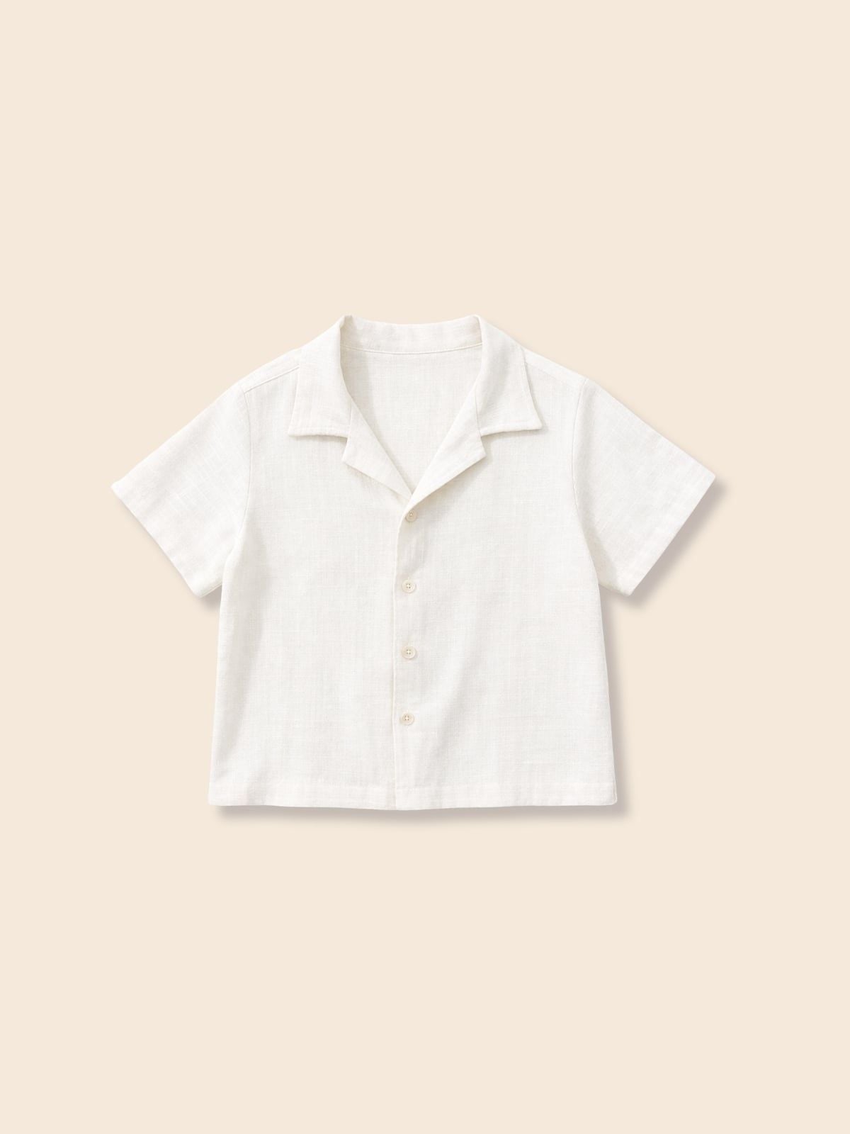 Áo somi tay ngắn linen trơn