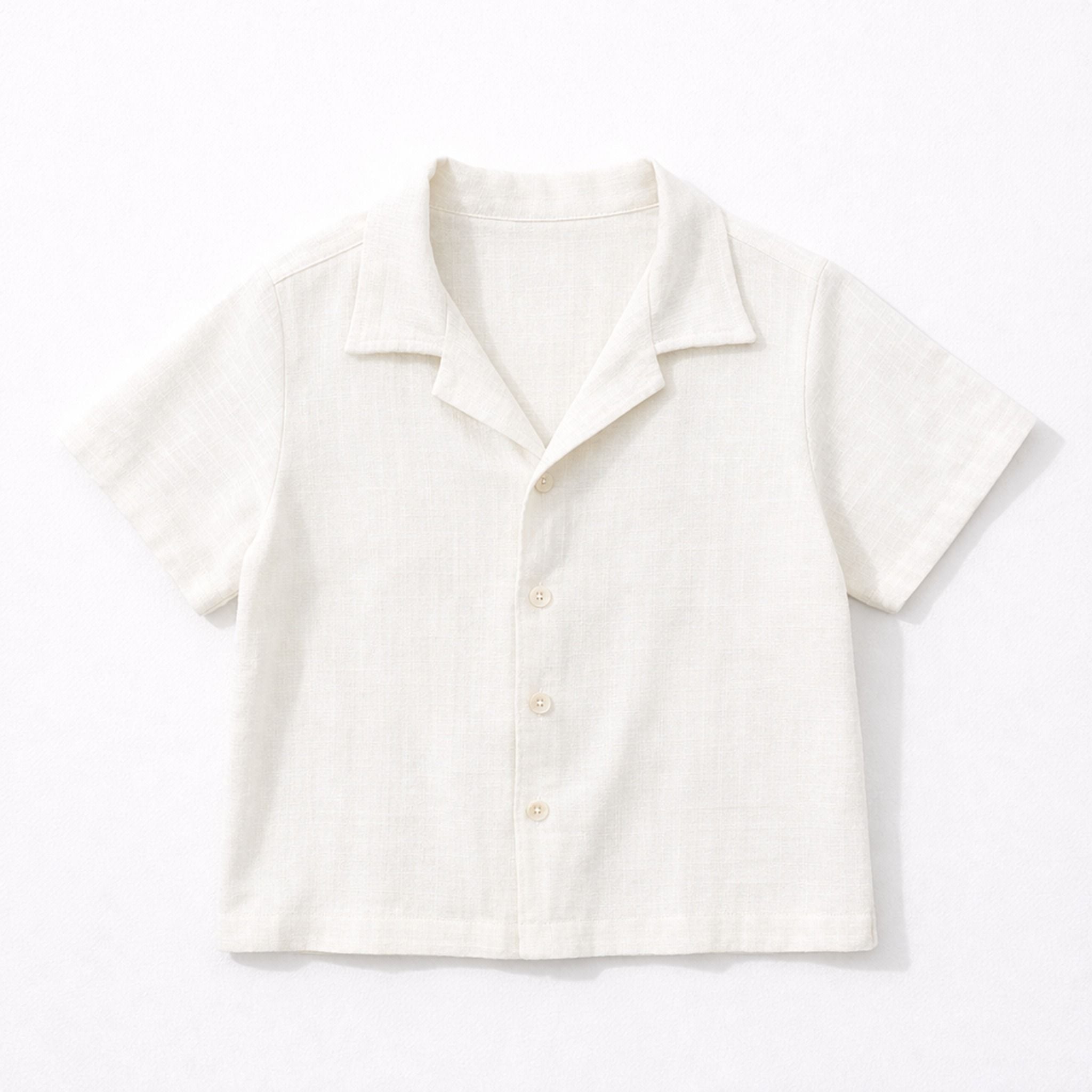 Áo somi tay ngắn linen trơn