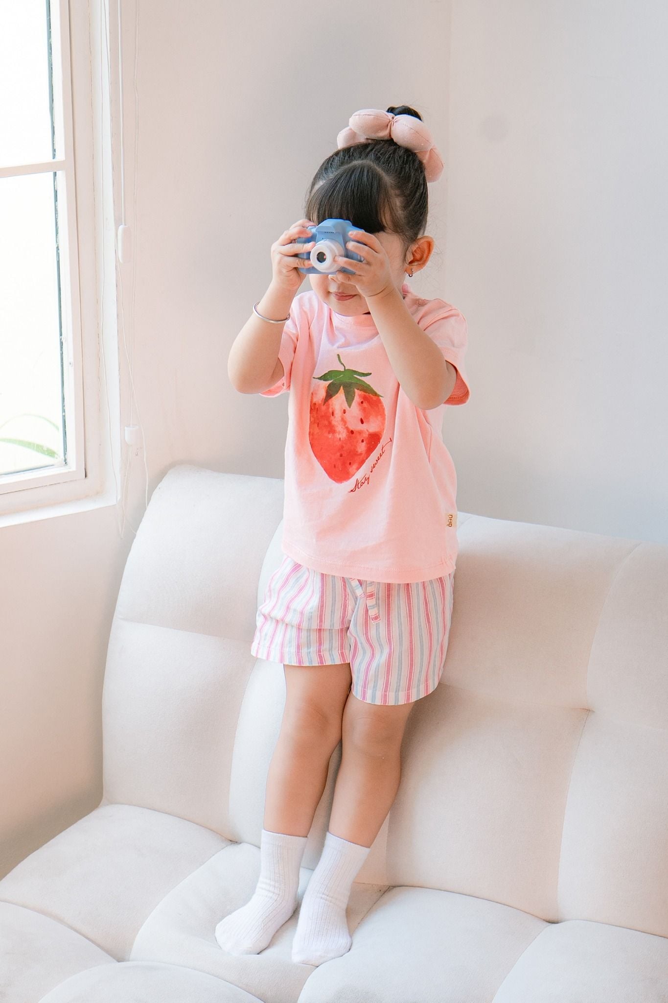 Quần short sọc cho bé trai bé gái
