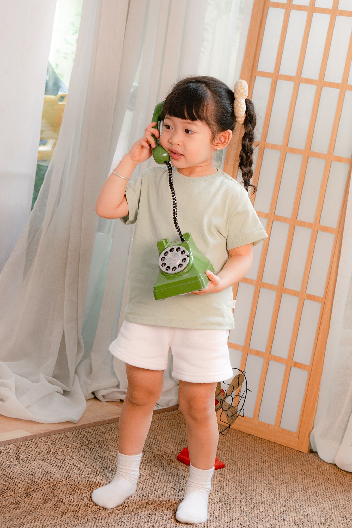 Quần short trơn thun cotton da cá cho bé