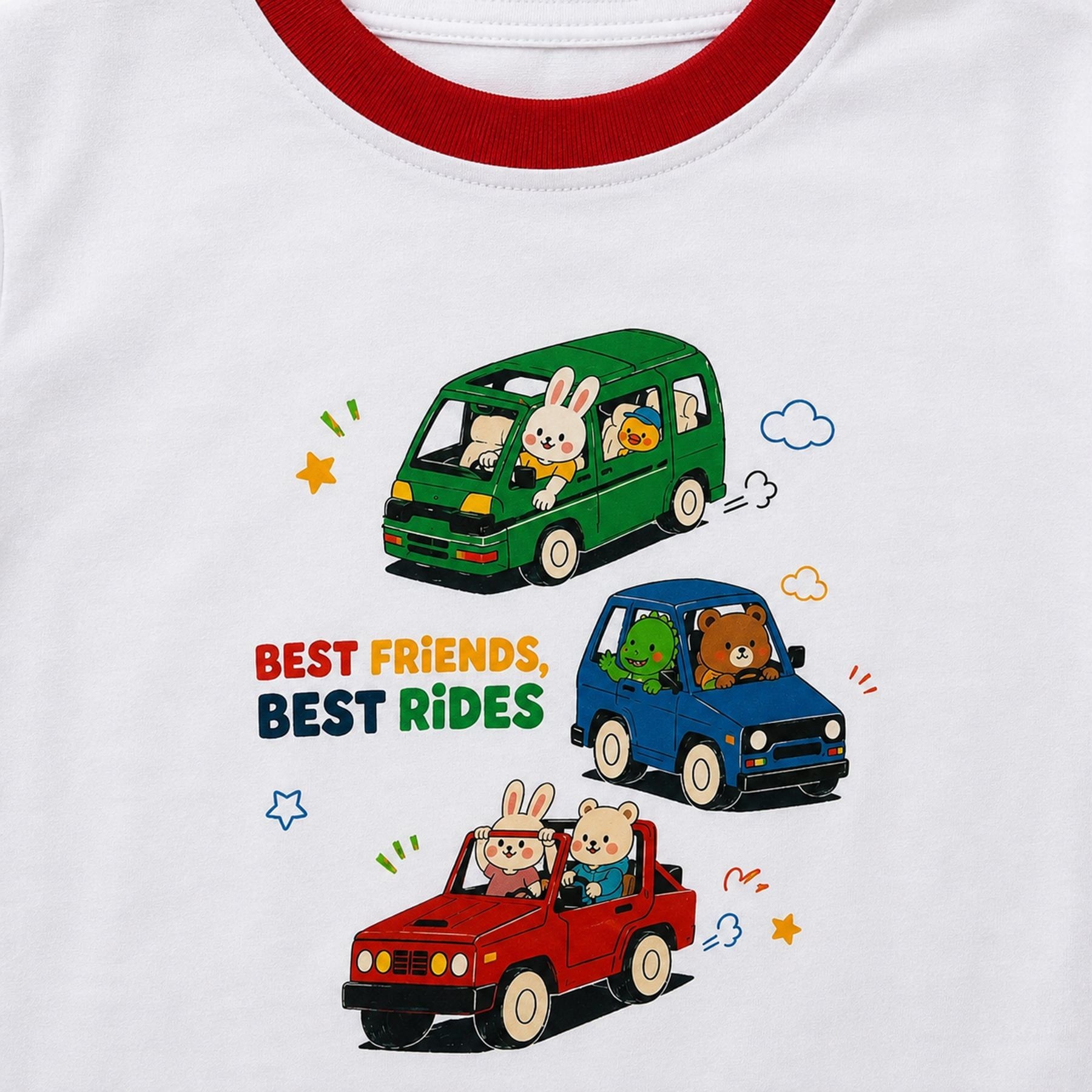Áo thun tay ngắn in hình Best Friend