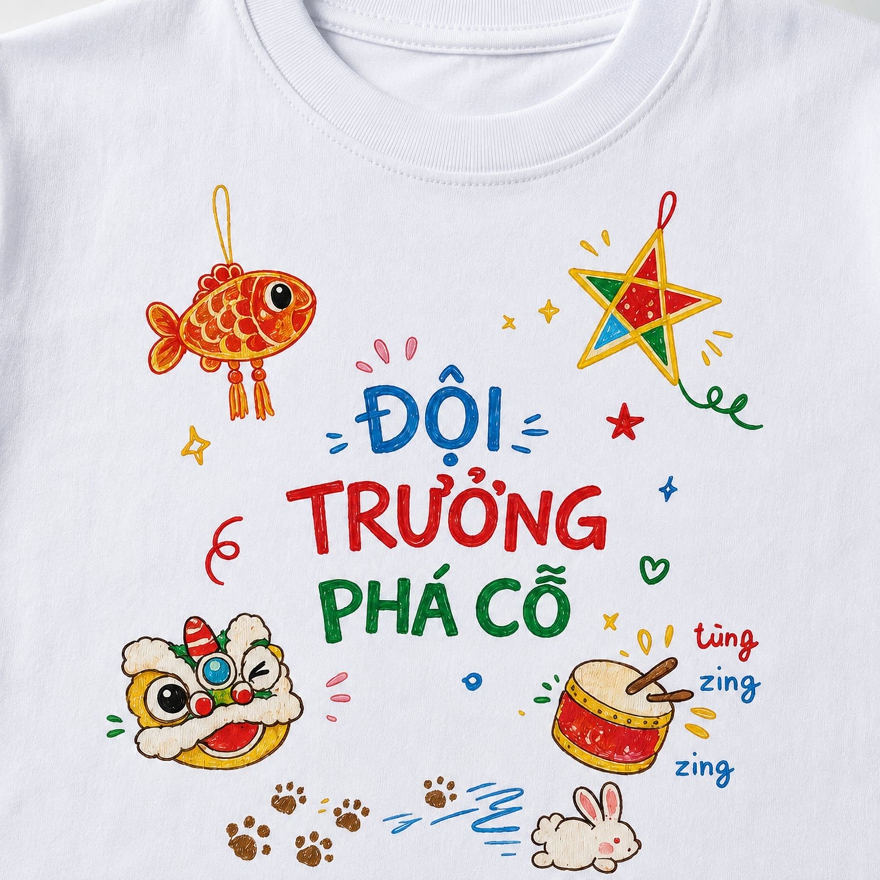 Áo thun tay ngắn in hình Đội trưởng phá cỗ