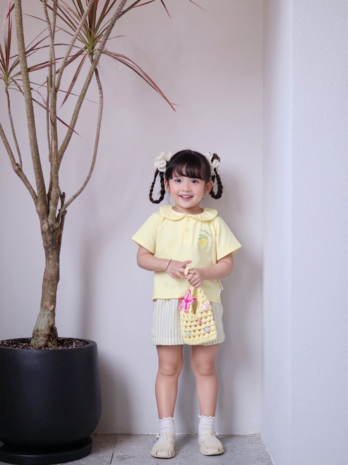  Quần short sọc vải đũi bé trai bé gái À Ú 