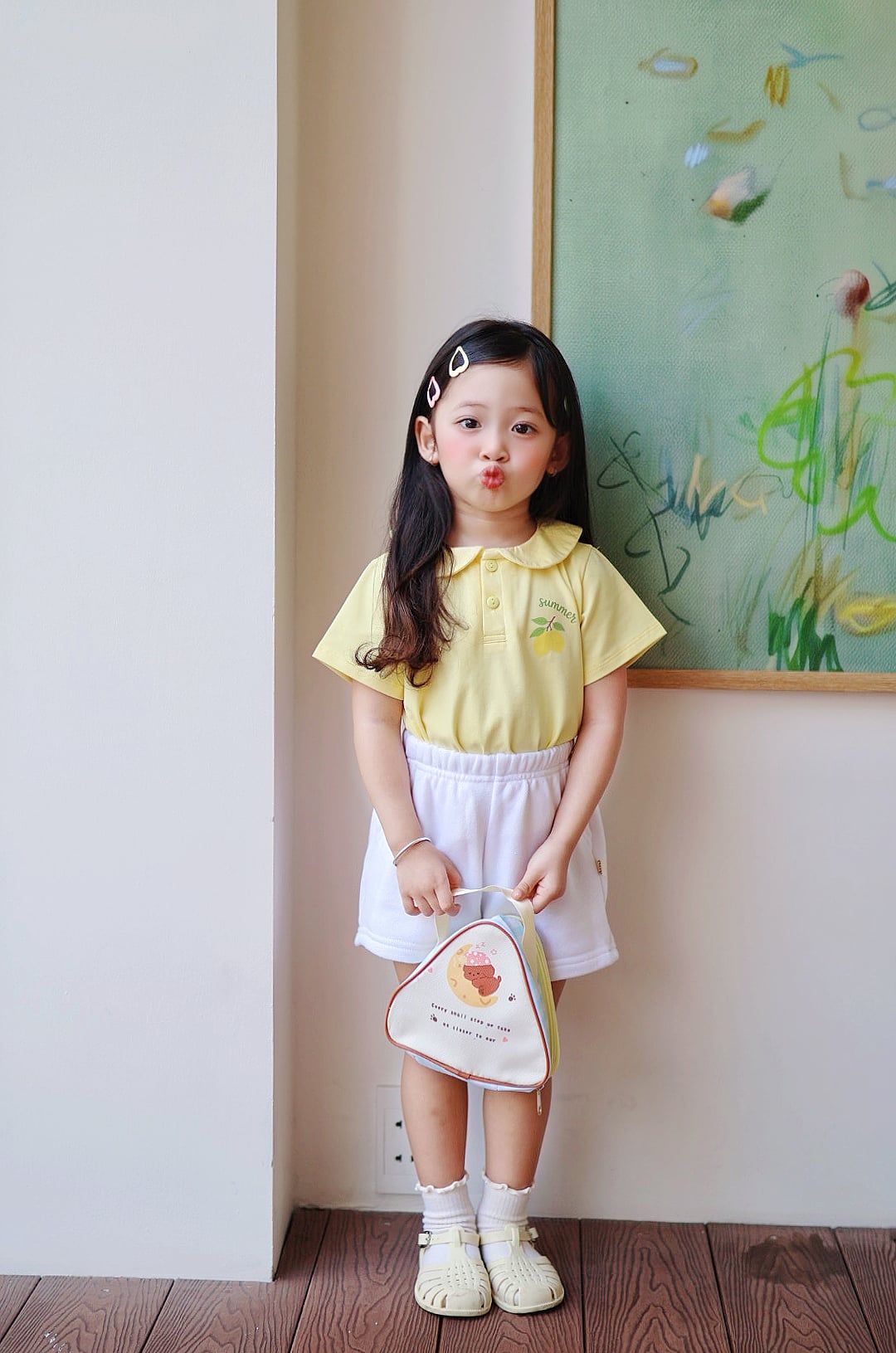 Quần short trơn thun cotton da cá cho bé