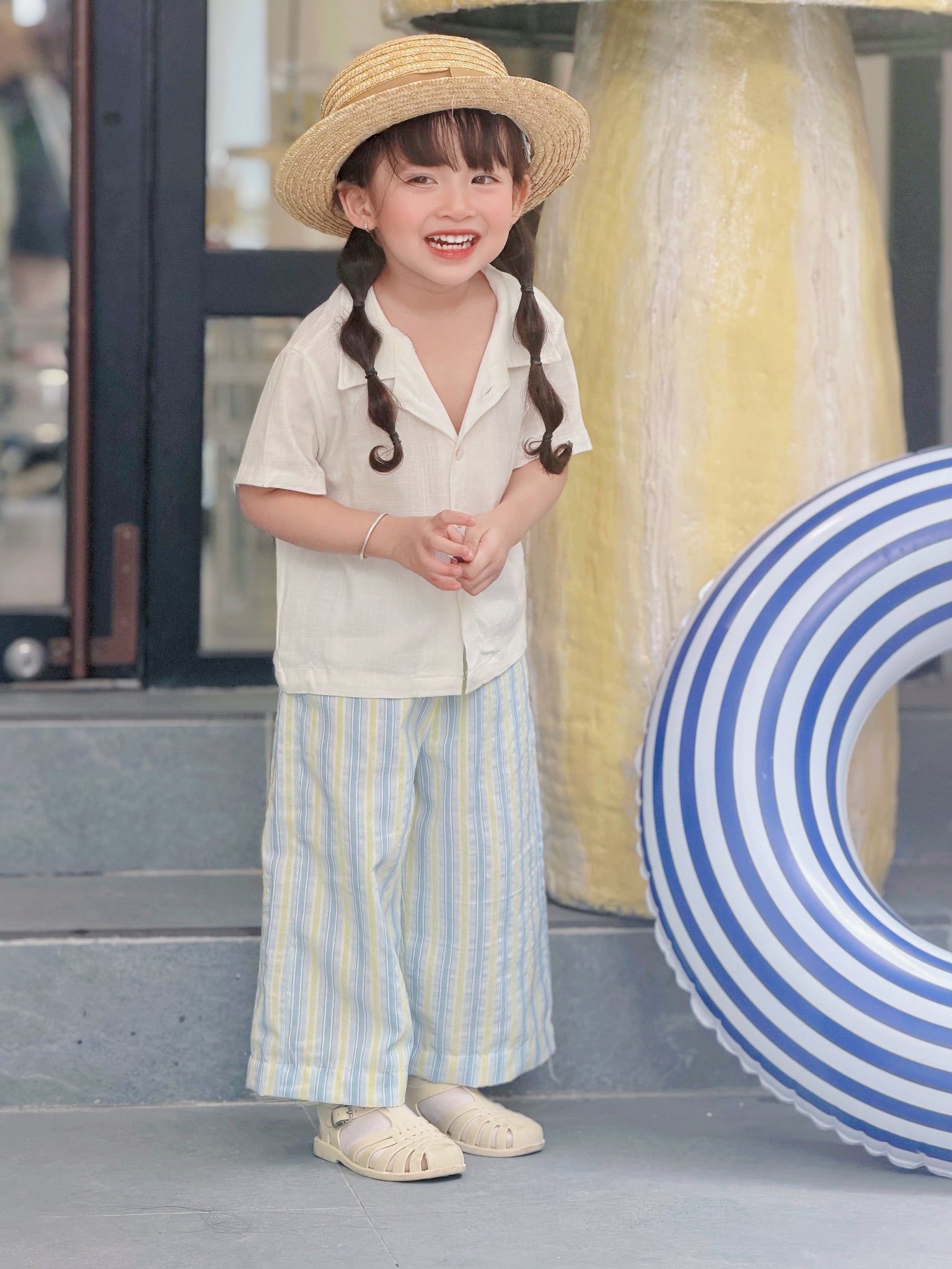 Áo somi tay ngắn linen trơn