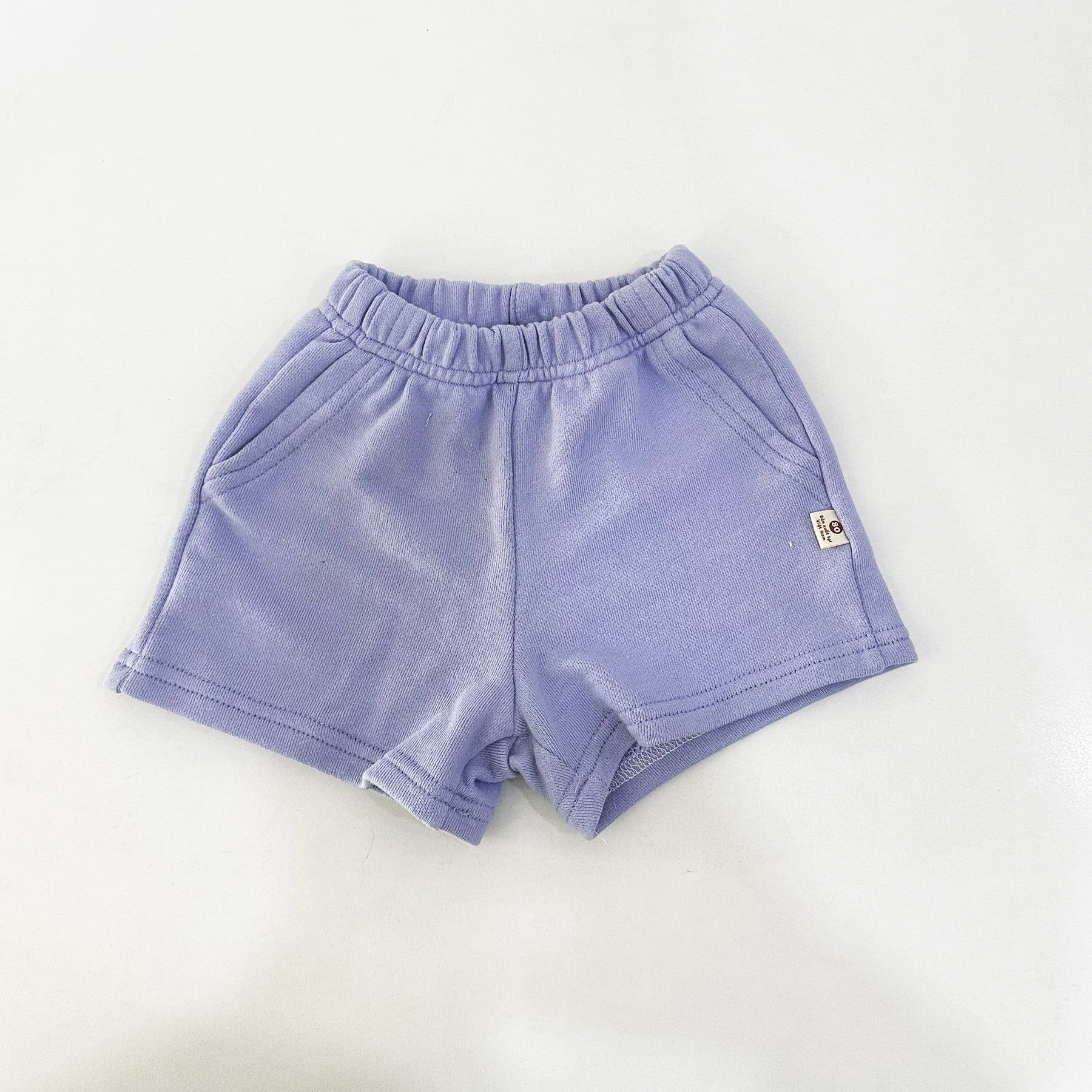 Quần short trơn thun cotton da cá cho bé