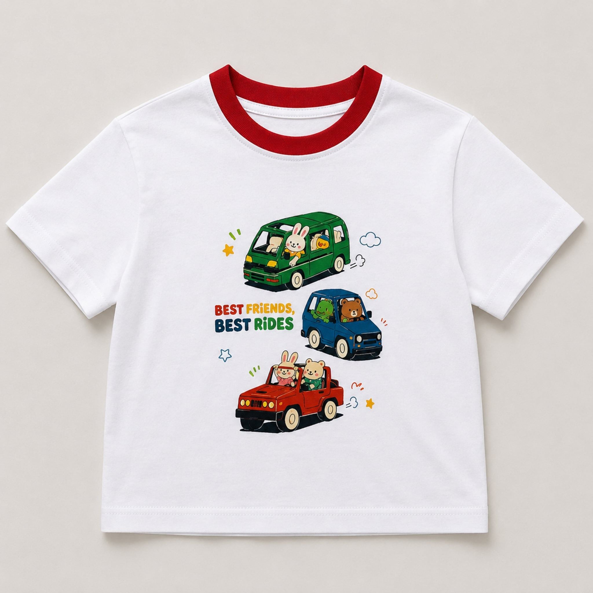 Áo thun tay ngắn in hình Best Friend