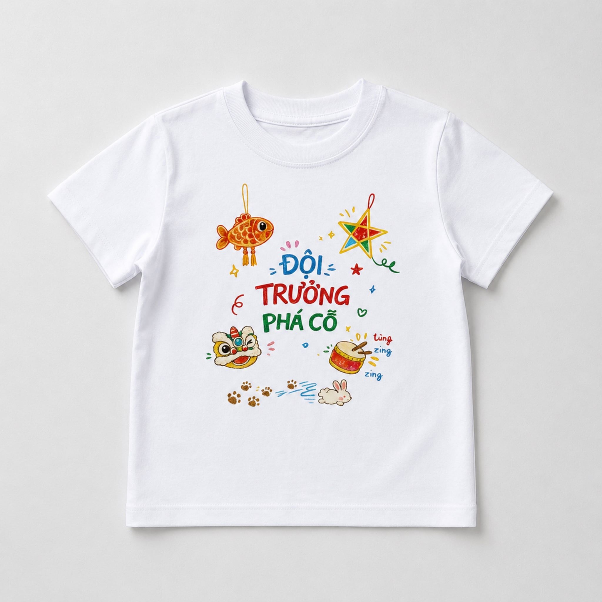 Áo thun tay ngắn in hình Đội trưởng phá cỗ