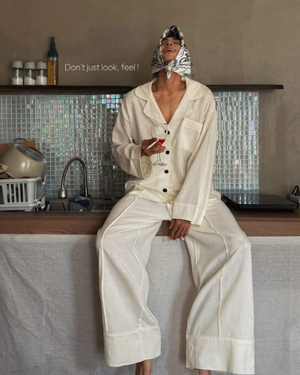  GENTLE LINEN SET - HIM 