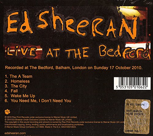 Ed Sheeran - Live At The Bedford (EP) - Đĩa CD - Hãng Đĩa Thời Đại