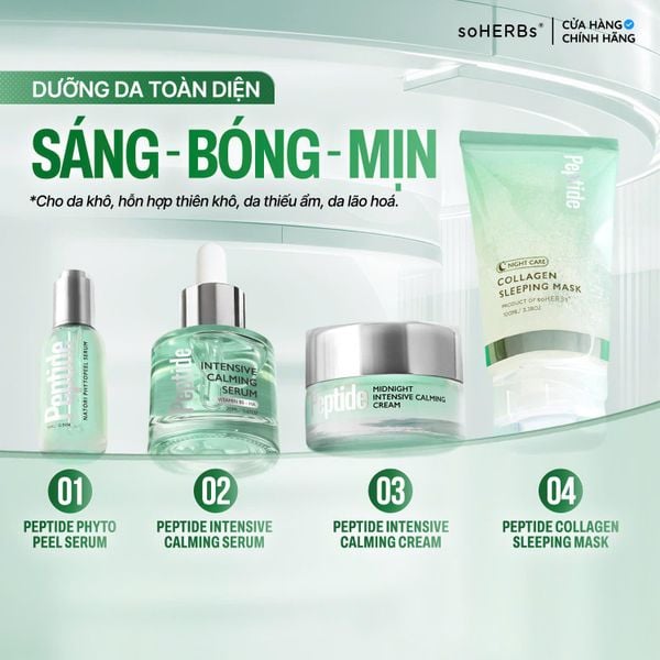  Combo Căng Bóng : Xịt Dưỡng 100ml + Serum Peel 15ml + Serum HAB5 20ML+ Kem Dưỡng Chuyên Sâu + Mặt Nạ Ngủ Collagen 100ml - Hỗ Trợ Cấp Ẩm , Căng Bóng, Dưỡng Sáng, Giúp Da Đều Màu Và Cải Thiện Lỗ Chân Lông Skincare - Nữ, Women 