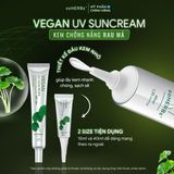  soHERBs - Kem Chống Nắng Vegan Size S (Nhỏ) - Tặng 1 Gói Sữa Rửa Mặt Khổ Qua Kem dưỡng da SPF 50 