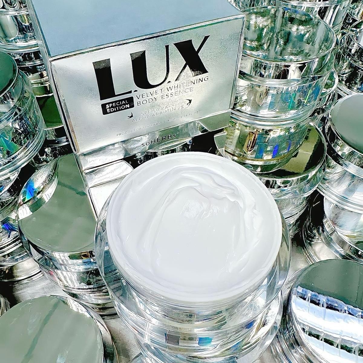 Kem LUX Tinh Chất Ngày soHERBs 2023 Hũ 280ml [Quà Tặng: 1 Gói Scrub Bất Kì] Hỗ Trợ Dưỡng Sáng Chăm Sóc Da Nữ 