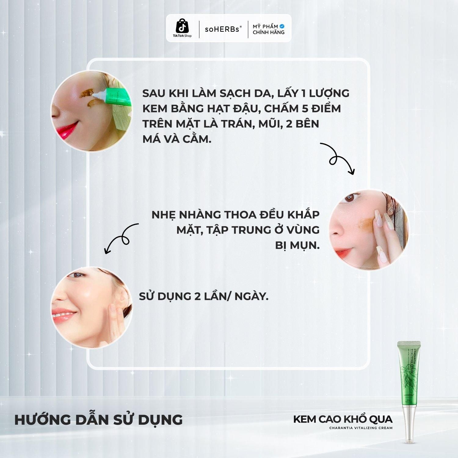  soHERBs - Cao Khổ Qua - Tặng Sữa Rửa Mặt Khổ Qua 