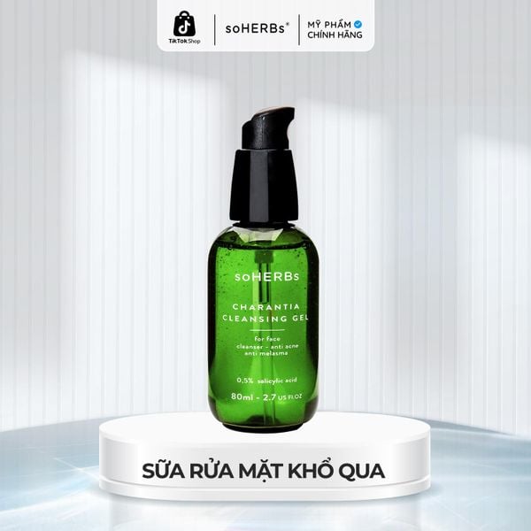  Sữa Rửa Mặt Khổ Qua soHERBs 80ml Dành Cho Da Dầu Mụn, Dịu Nhẹ Giúp Giảm Viêm Giảm Mụn SkinCare Chăm Sóc Da Women 