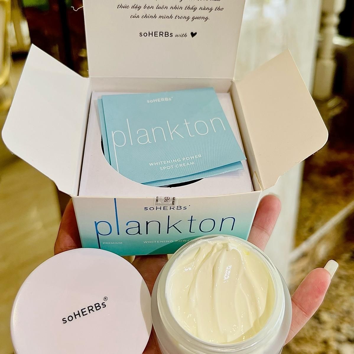  soHERBs - Kem Cream Plankton - Tặng Kèm Mask Ngẫu Nhiên Skincare Làm Đẹp Da 