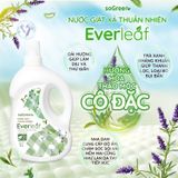  [MUA 1 TẶNG 1] Nước Giặt Xả Thuần Nhiên Everleaf Hương Hoa Thảo Mộc Cô Đặc 2L - Tặng Nước Giặt Đồ Lót Làm Sạch 