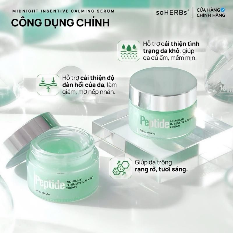  Combo Dưỡng Trắng PEPTIDE Soherbs Hỗ Trợ Dưỡng Sáng Da Đều Màu Da, Cấp Âm Cho Làn Da Mềm Mịn, Phục Hồi Da Skince Chăm Sóc Da Đẹp Đón Tết 