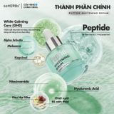  Tinh Chất Hỗ Trợ Dưỡng Trắng Da PEPTIDE WHITENING SERUM 20ML Giúp Cấp Ẩm, Hỗ Trợ Cải Thiện Làn Da Tươi Sáng - Tặng Kèm 1 Gói Sữa Rửa Mặt Qua Dưỡng Ẩm Da Skincare Nữ 