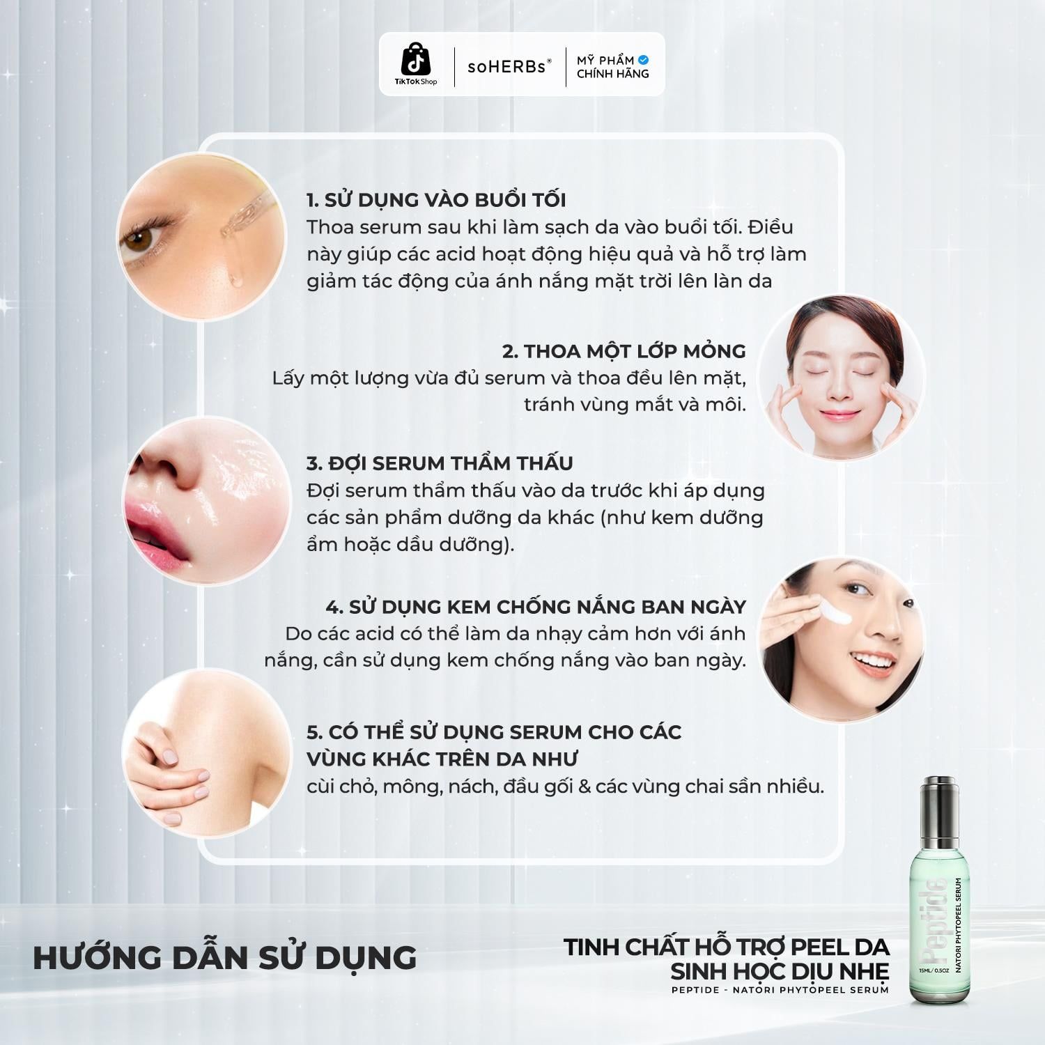  Combo Căng Bóng : Xịt Dưỡng 100ml + Serum Peel 15ml + Serum HAB5 20ML+ Kem Dưỡng Chuyên Sâu + Mặt Nạ Ngủ Collagen 100ml - Hỗ Trợ Cấp Ẩm , Căng Bóng, Dưỡng Sáng, Giúp Da Đều Màu Và Cải Thiện Lỗ Chân Lông Skincare - Nữ, Women 