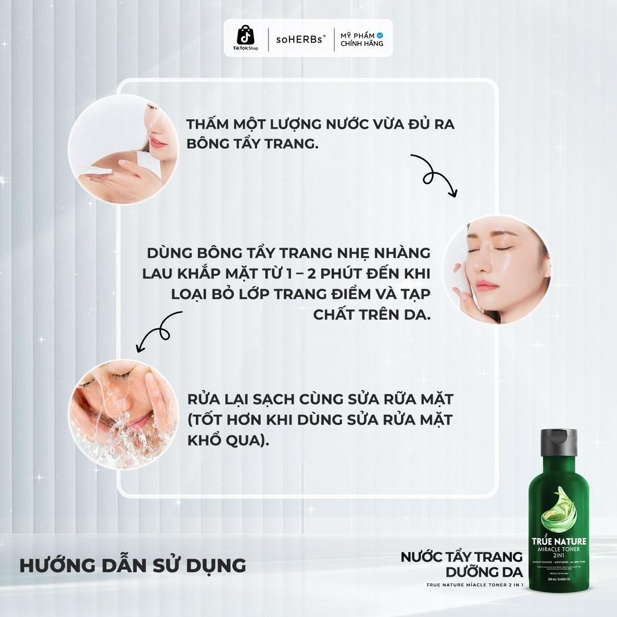  soHERBs - Toner Tẩy Trang 2in1 Khổ Qua Trà Xanh Dành Cho Da Mụn 100ml/250ml [Kèm Quà Tặng] 