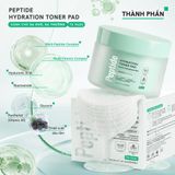  Toner Pad Peptide soHERBs 70 Miếng Hỗ Trợ Cấp Ẩm Làm Mềm Da, Giúp Tẩy Tế Bào Chết, Hỗ Trợ Giảm Dầu Và Ngăn Mụn 