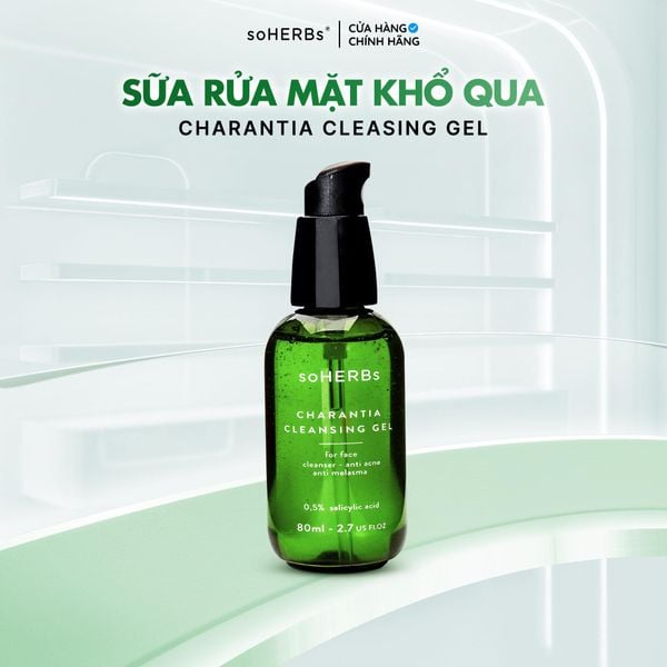  Sữa Rửa Mặt Khổ Qua soHERBs 80ml Dành Cho Da Dầu Mụn, Dịu Nhẹ Giúp Giảm Viêm Giảm Mụn SkinCare Chăm Sóc Da Women 