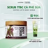  Scrub Tẩy Tế Bào Chết Body Cà Phê Sữa +Scrub Yến Mạch Trà Xanh 300gr Hỗ Trợ Làm Sạch Da [Kèm Quà Tặng] - Dưỡng Da Body 