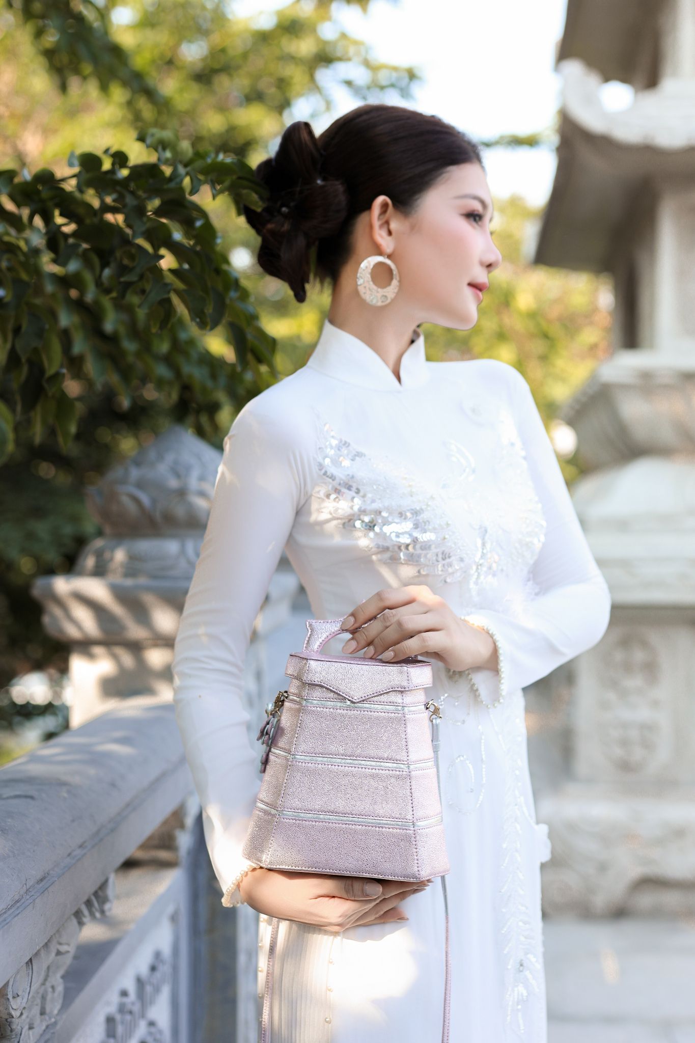 PAGODA TOWER V3-PINK SHIMMER