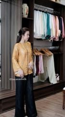 Pháp Phục Nâu Nút Bọc