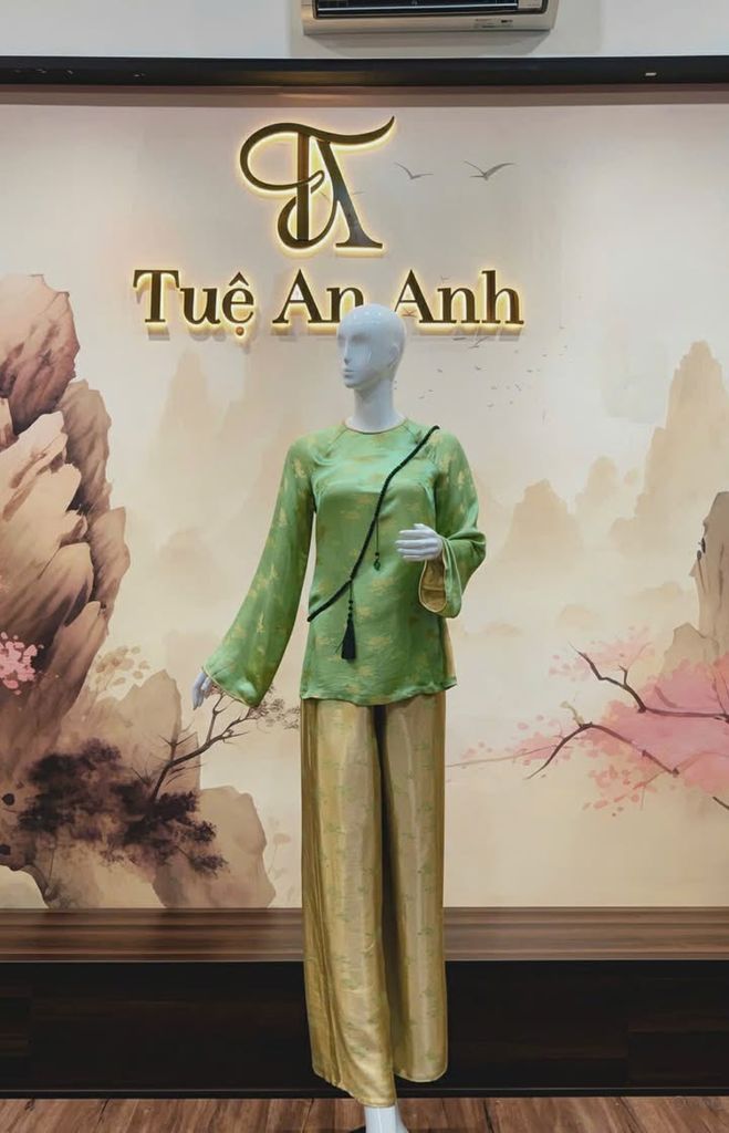 Bộ Pháp Phục Xanh Ánh Kim