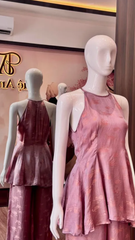 Bộ yếm hai dây hồng đất