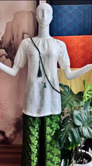 PP trắng cúc hoa/ xanh