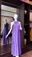 Đầm yếm tím đậm